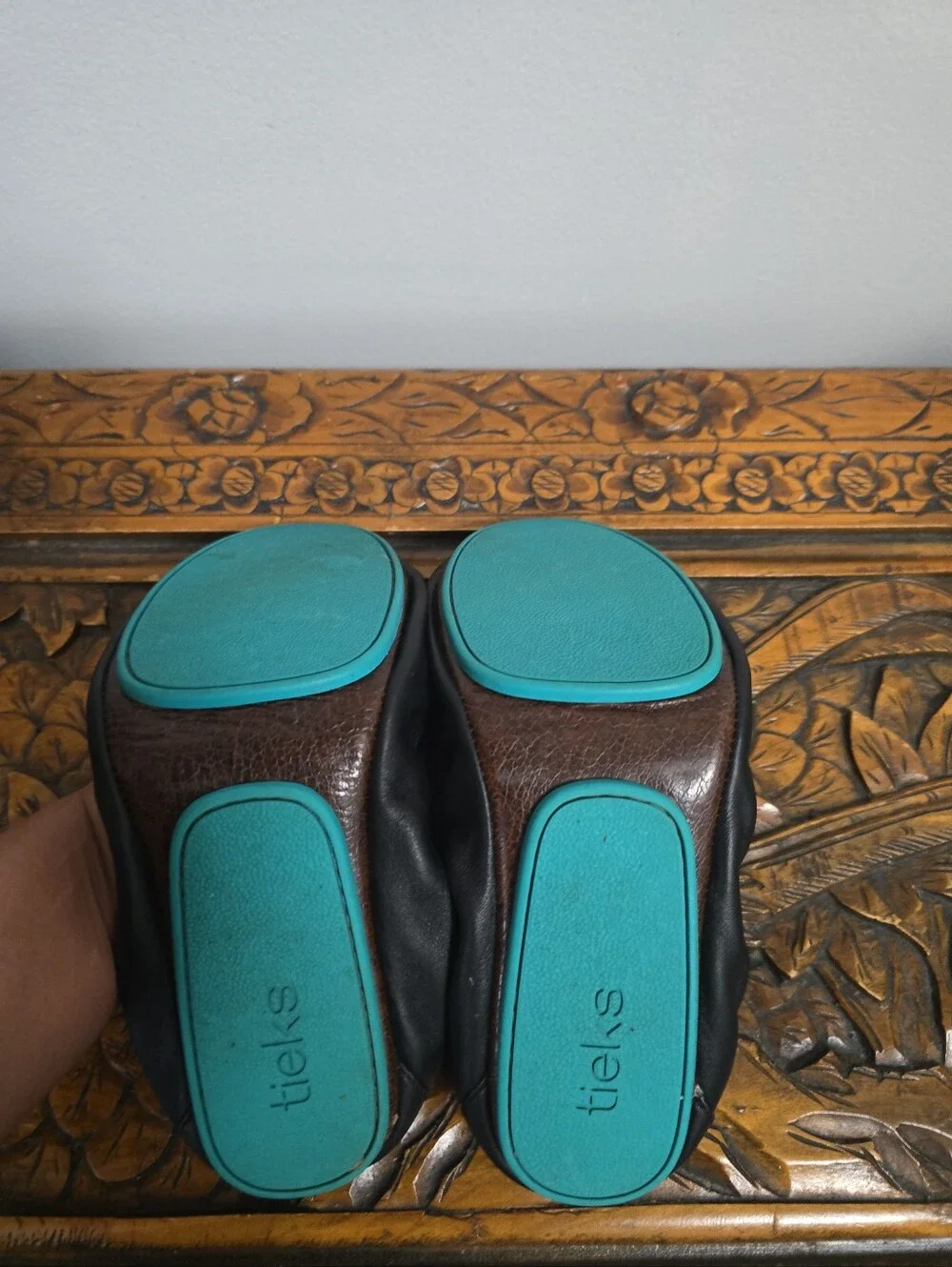 Tieks Matte Black Size 9 GUC